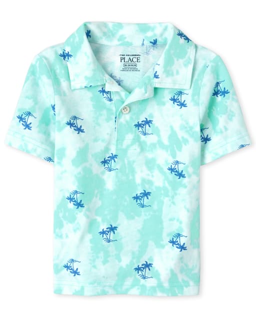 Baby And Toddler Boys Print Jersey Polo
