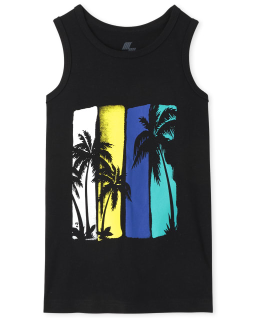 Boys Palm Tree Tank Top