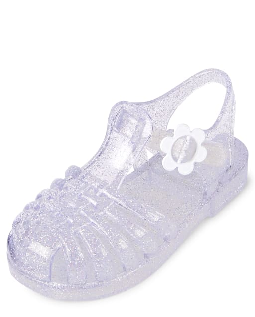 Sandalias de gelatina con purpurina para niñas pequeñas