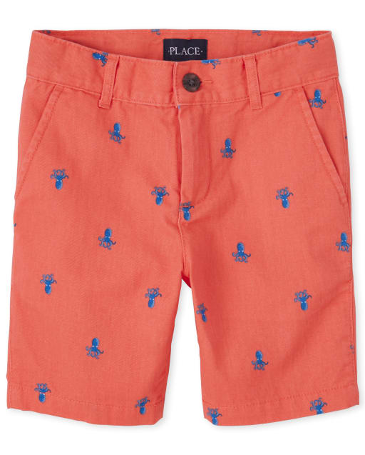 Boys Print Chino Shorts
