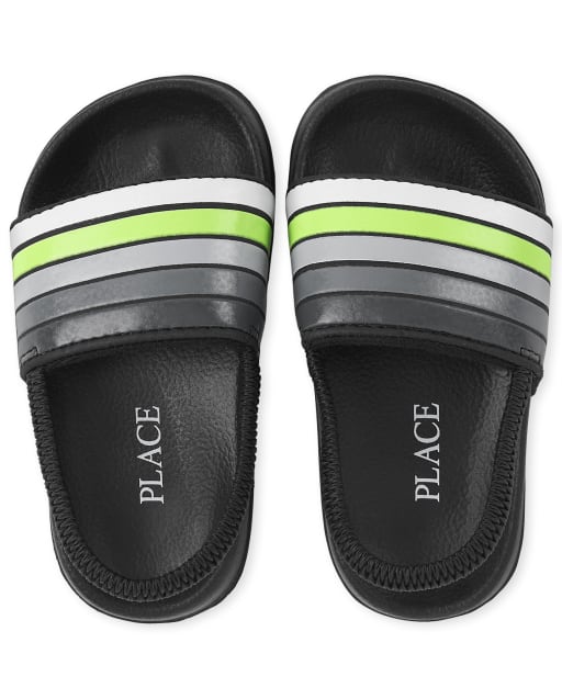 Toddler Boys Striped Slides