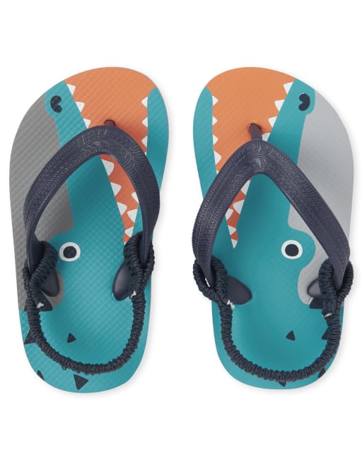 Toddler Boys Alligator Flip Flops