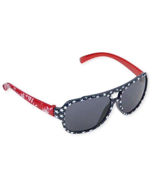 Toddler Boys Americana Aviator Sunglasses