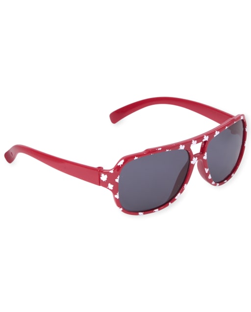 Lunettes de soleil aviateur de la fête du Canada pour tout-petits garçons