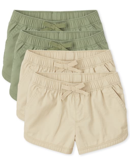 Lot de 4 shorts à enfiler pour toute-petite fille