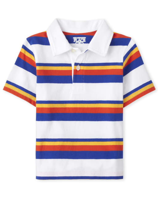 Baby And Toddler Boys Striped Jersey Polo