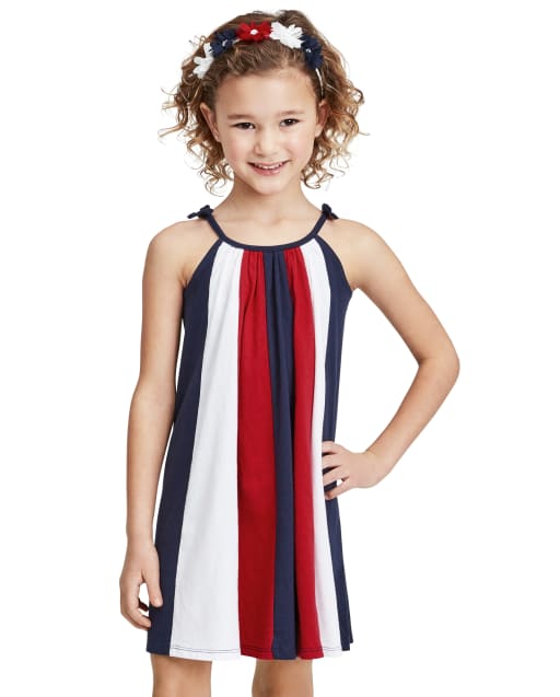 Baby And Toddler Girls Americana Colorblock Dress
