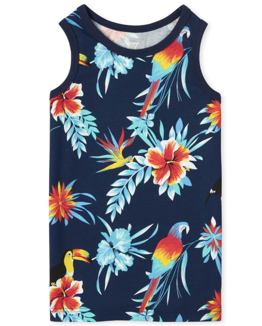 Boys Tropical Toucan Tank Top