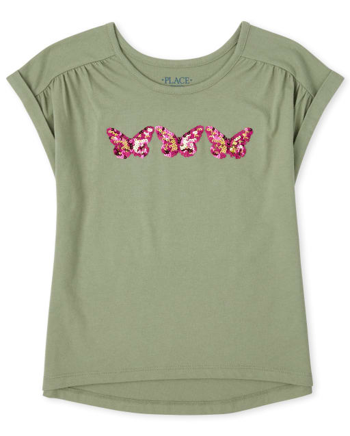Girls Roll Sleeve Top