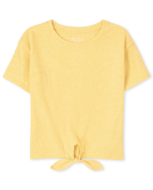 Girls Tie Front Top