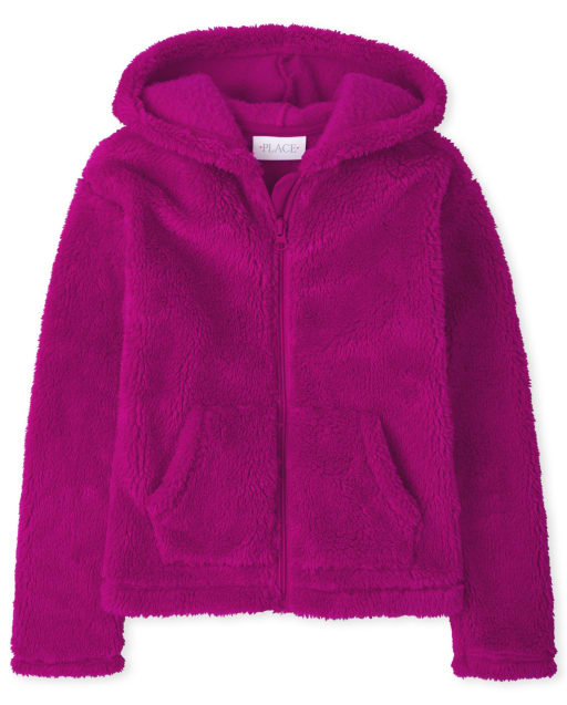 The Childrens Place Girls Big Solid Zip-Up Favorite Jacket 
