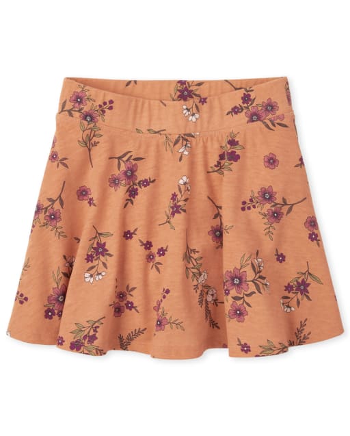 Girls Print Skort