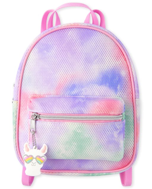Girls Tie Dye Mesh Mini Backpack