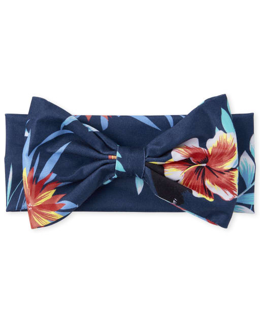 Baby Girls Tropical Bow Headwrap