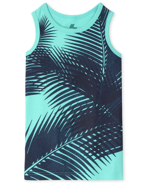 Boys Palm Leaf Tank Top