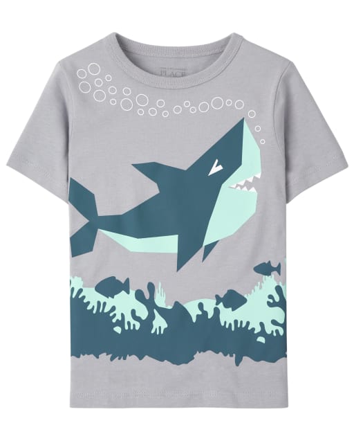 Baby And Toddler Boys Shark Graphic Tee