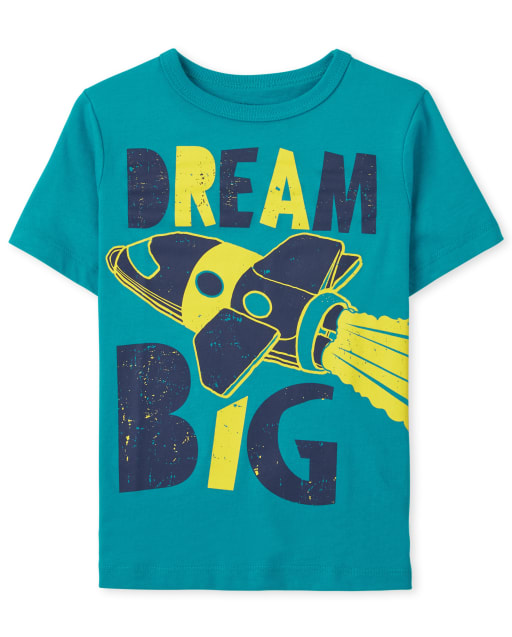 T-shirt graphique Dream Big pour bébés et tout-petits garçons