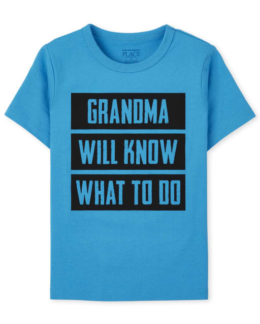 Camiseta con estampado de abuela para bebés y niños pequeños