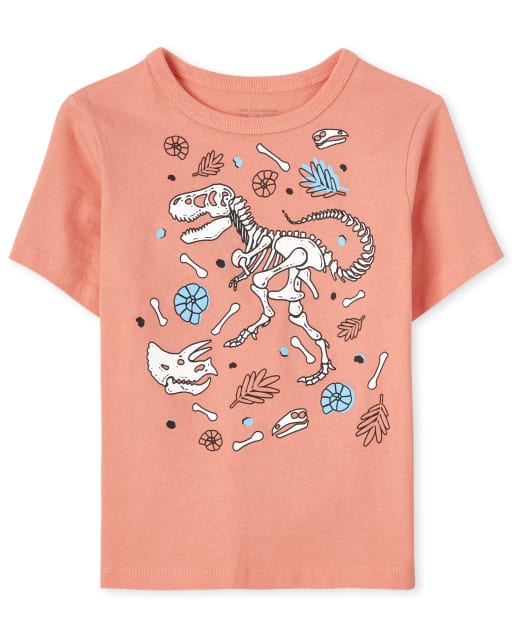 Camiseta con gráfico de Dino para bebés y niños pequeños