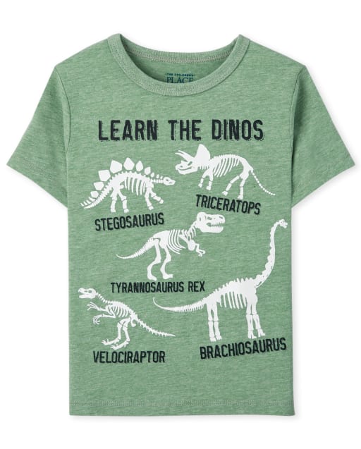 T-shirt graphique pour bébés et tout-petits garçons Learn Dinos