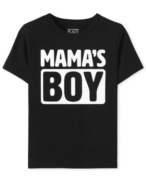 Camiseta con gráfico Mama's Boy para bebés y niños pequeños