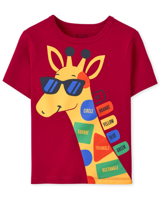 Baby And Toddler Boys Giraffe Graphic Tee