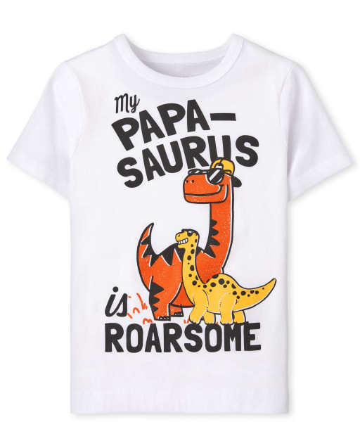 Baby And Toddler Boys Papa-Saurus Graphic Tee