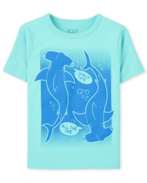 Baby And Toddler Boys Shark Graphic Tee