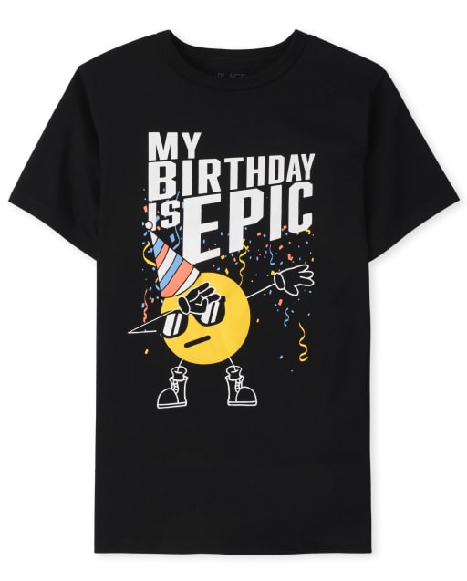 Camiseta con gráfico de cumpleaños épico para niños
