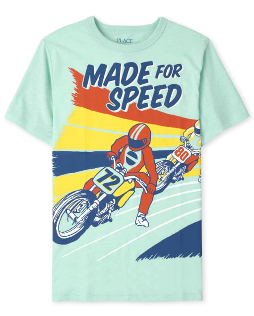 Boys Made For Speed Graphic Tee