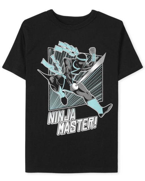 T-shirt graphique Ninja Master pour garçons