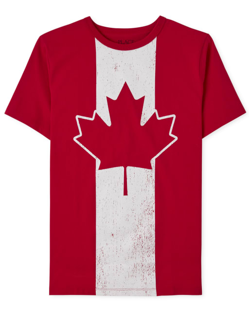 Boys Canada Day Maple Leaf Graphic Tee