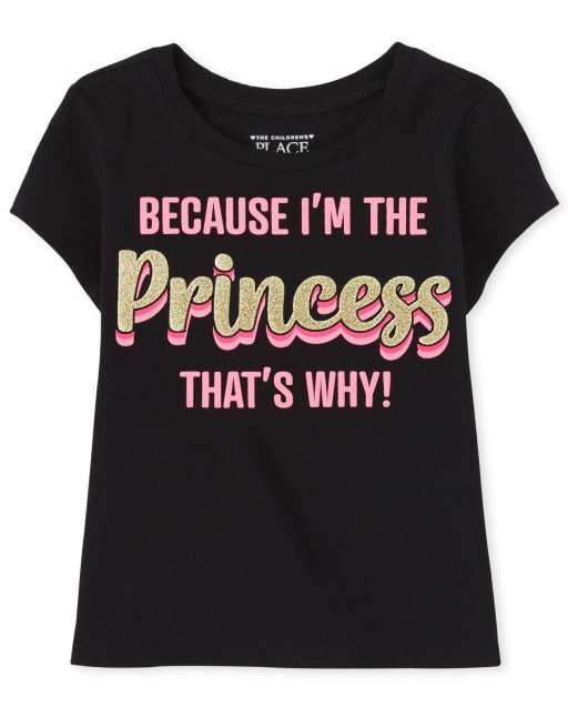 Baby And Toddler Girls Princess Graphic Tee
