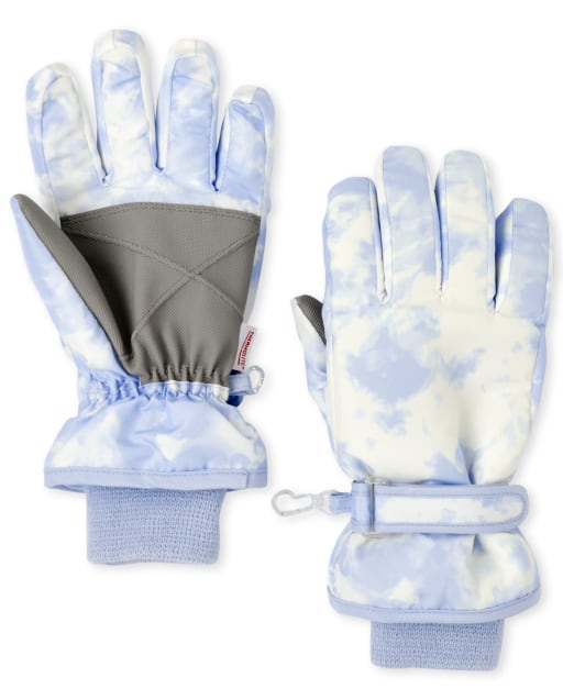 Girls Tie Dye Ski Gloves