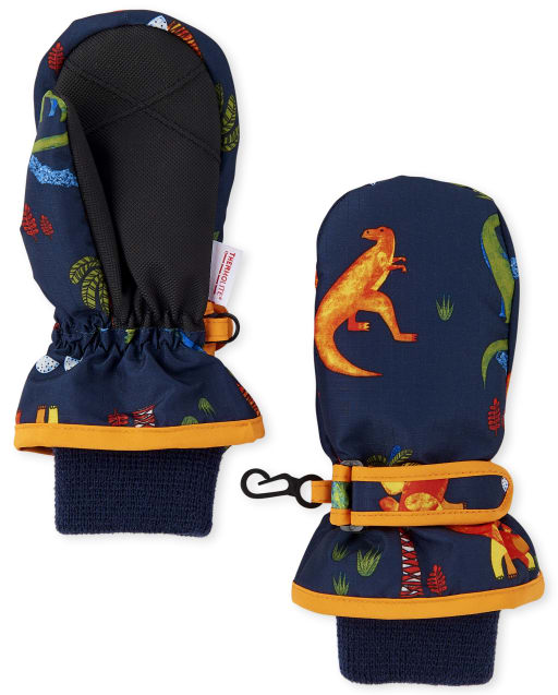 Manoplas de esquí Dino para niños pequeños