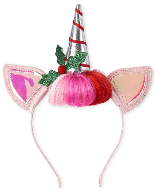 Girls Christmas Unicorn Headband