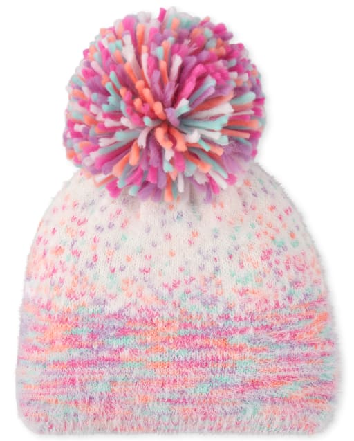 Girls Confetti Pom Pom Beanie