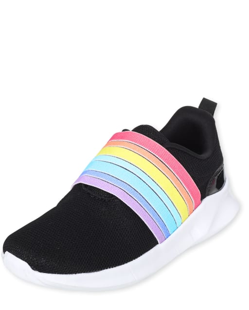 Girls Rainbow Mesh Sneakers
