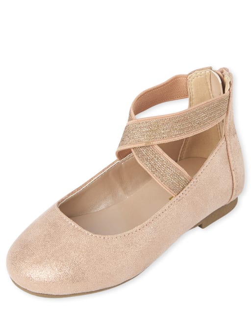 Toddler Girls Shimmer Wrap Ballet Flats