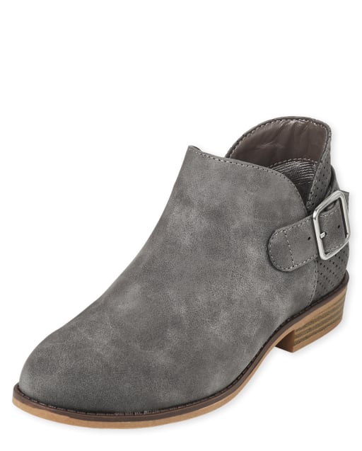Girls Buckle Booties