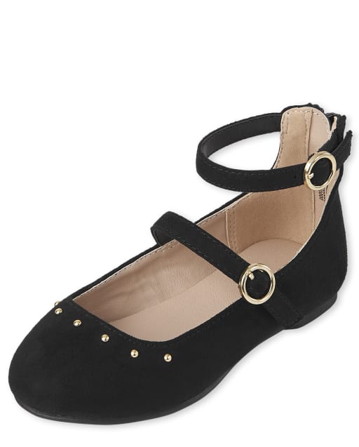 Toddler Girls Buckle Wrap Ballet Flats