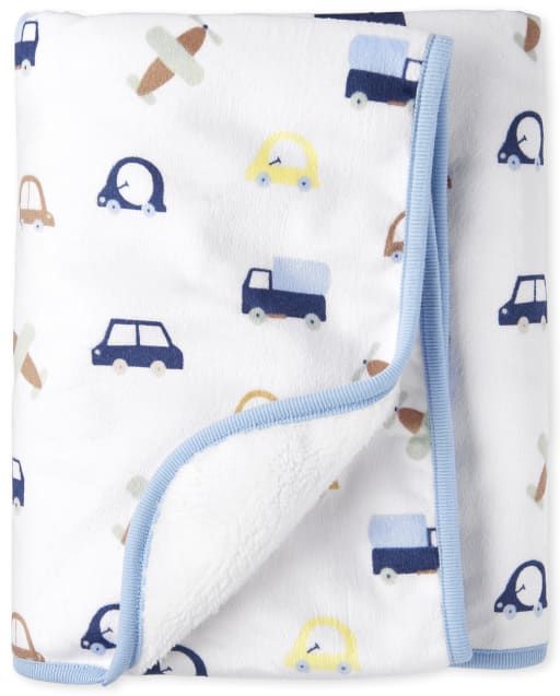 Baby Boys Transportation Cozy Blanket