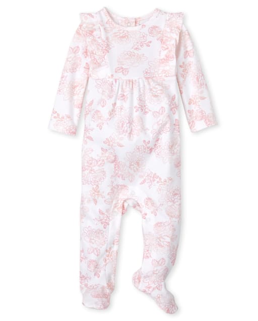Baby Girls Rose Coverall