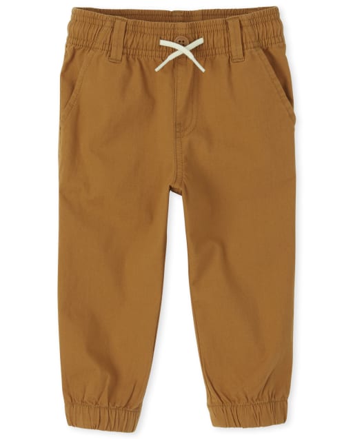Baby And Toddler Boys Woven Stretch Pull On Jogger Pants