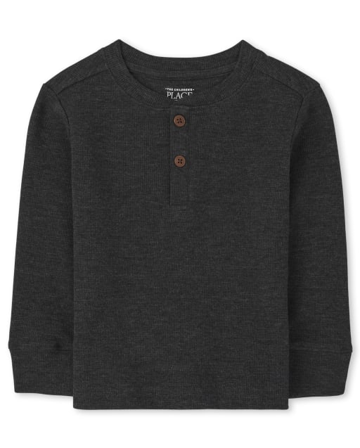 Baby And Toddler Boys Long Sleeve Thermal Henley Top
