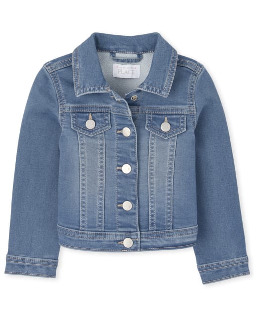 Toddler Girls Super-Soft Denim Jacket