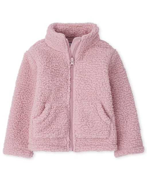 Chaqueta favorita peluda para niñas pequeñas
