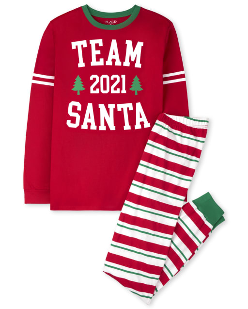 Pyjama en coton Père Noël assorti pour adulte unisexe
