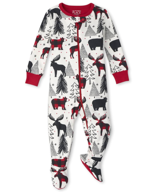 Bébé Et tout-petit Famille assorti Winter Bear Snug Fit coton One Piece Pyjama