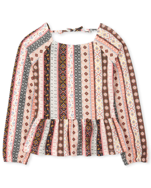 Top Campesino Estampado Niña
